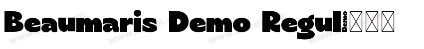 Beaumaris Demo Regul字体转换